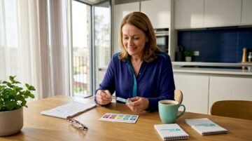Woman preparing weekly Wegovy injection at home