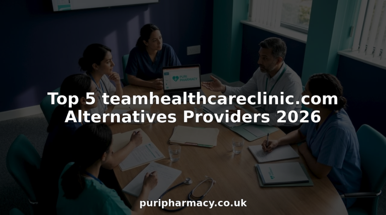 Healthcare team meeting in modern office