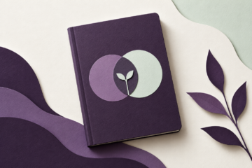 Planning notebook and seedling illustrating future fertility and family planning decisions.